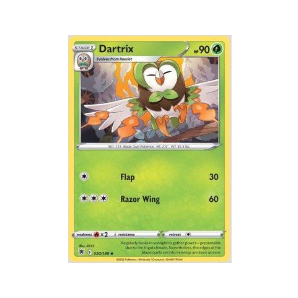 Dartrix 020/189 in Portuguese Astral Radiance Pokémon TCG