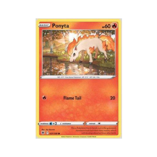 Ponyta 021/189 in Portuguese Astral Radiance Pokémon TCG