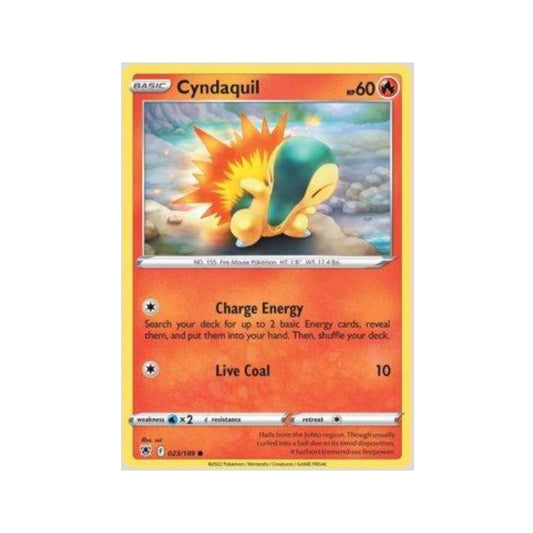 Cyndaquil 023/189 in Portuguese Astral Radiance Pokémon TCG