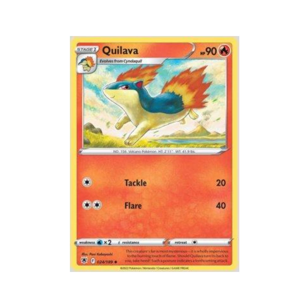 Quilava 024/189 in Portuguese Astral Radiance Pokémon TCG