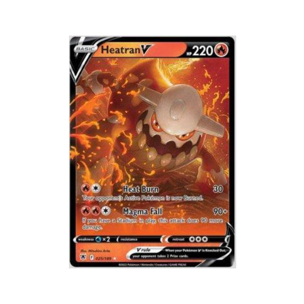 Heatran-V 025/189 in Portuguese Astral Radiance Pokémon TCG