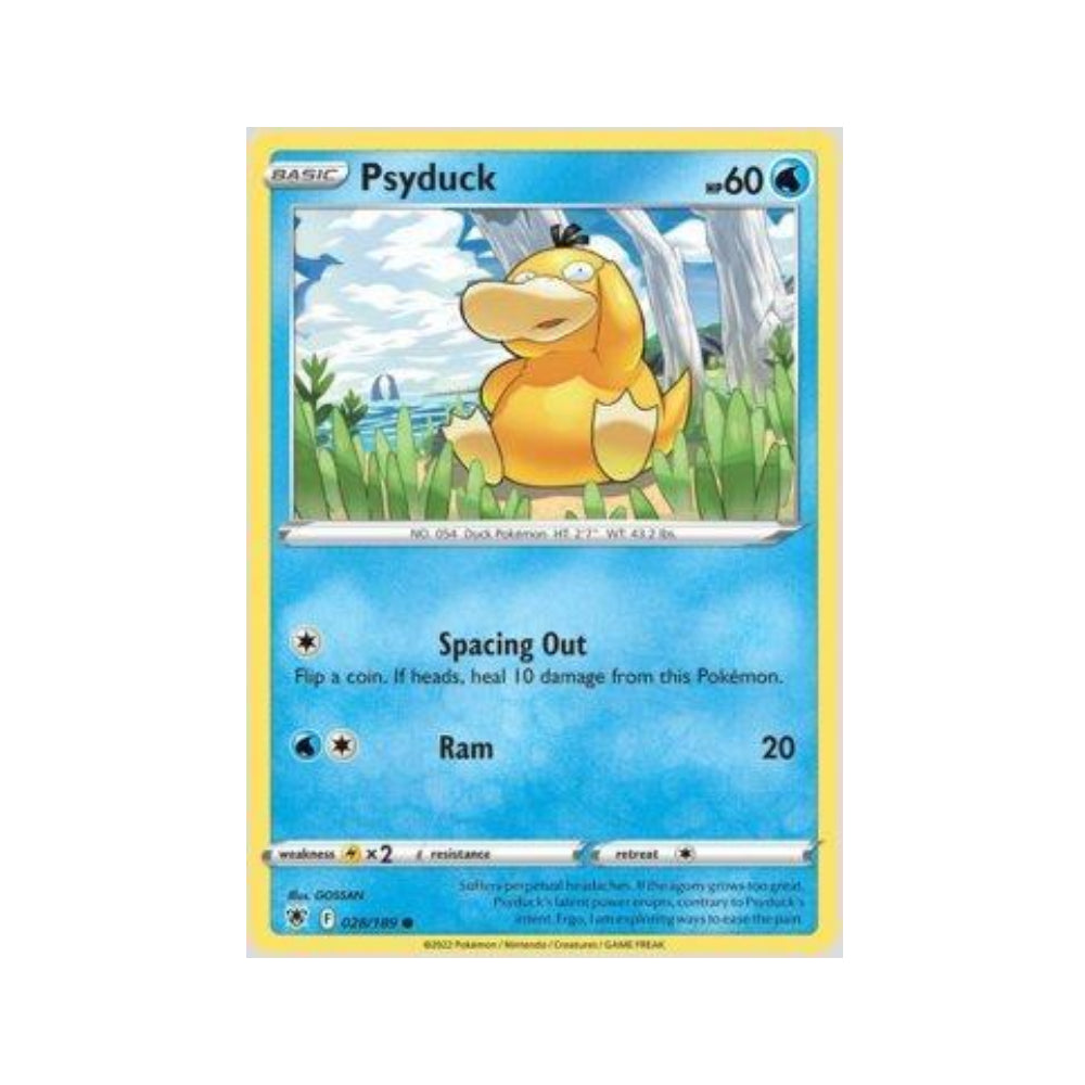 Psyduck 028/189 in Portuguese Astral Radiance Pokémon TCG