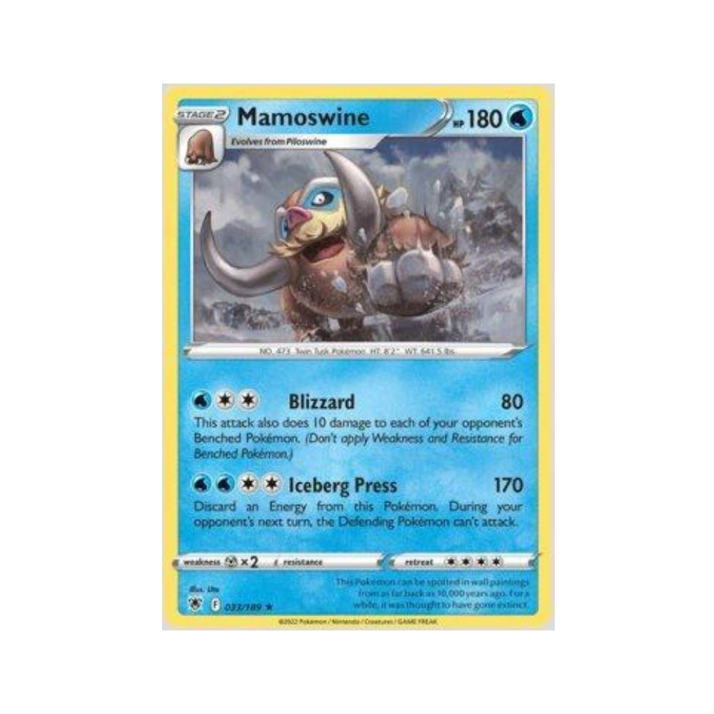 Mamoswine 033/189 in Portuguese Astral Radiance Pokémon TCG