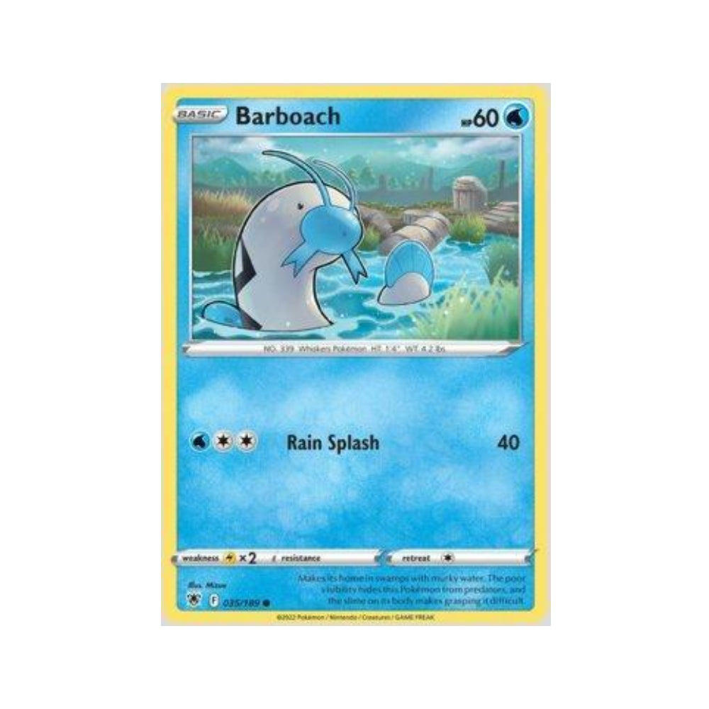 Barboach 035/189 in Portuguese Astral Radiance Pokémon TCG