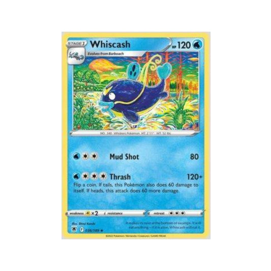 Whiscash 036/189 in Portuguese Astral Radiance Pokémon TCG