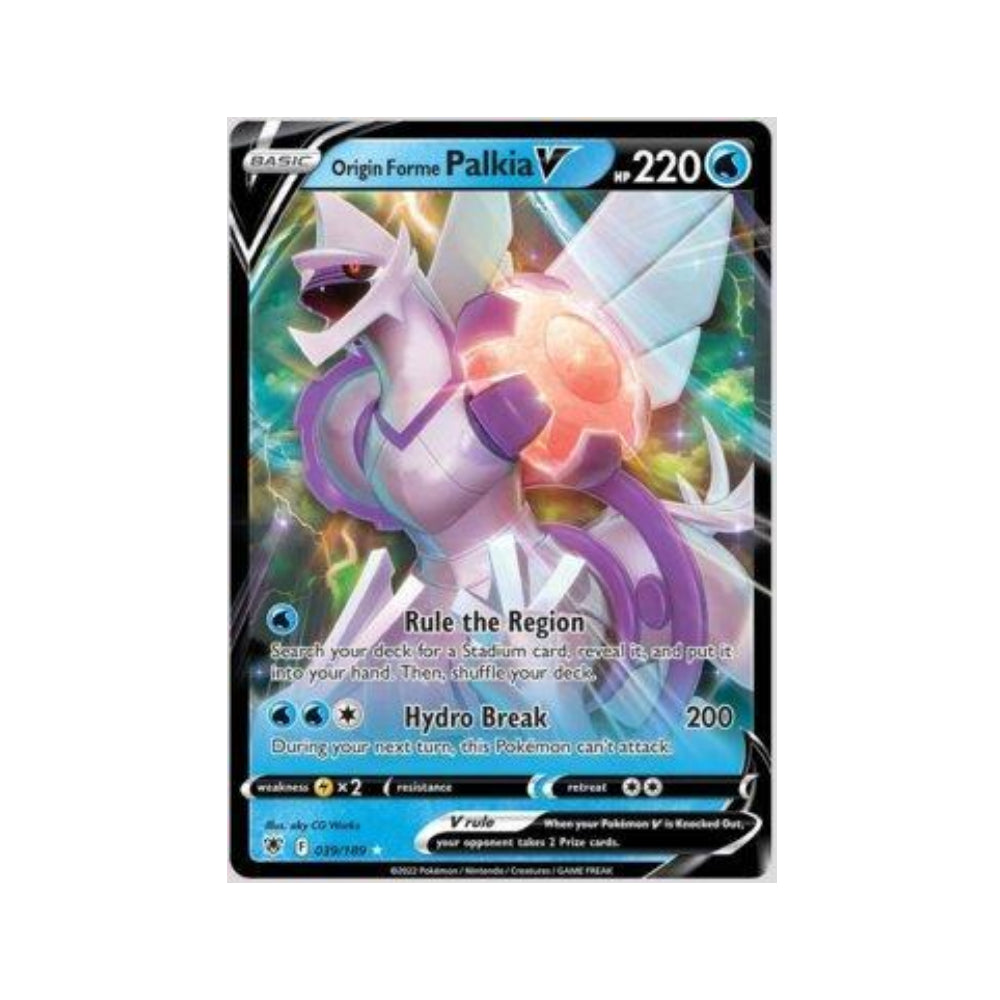 Origin Forme Palkia-V 039/189 in Portuguese Astral Radiance Pokémon TCG