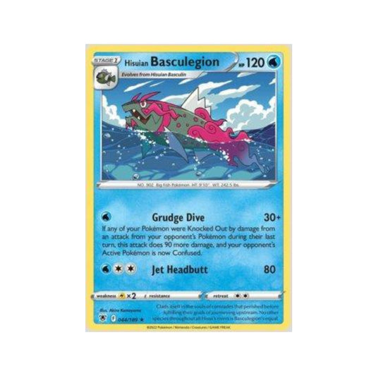 Hisuian Basculegion 044/189 in Portuguese Astral Radiance Pokémon TCG