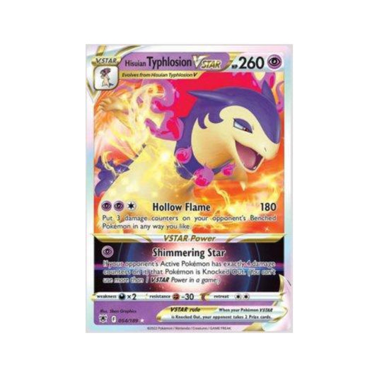 Hisuian Typhlosion-VSTAR 054/189 in Portuguese Astral Radiance Pokémon TCG