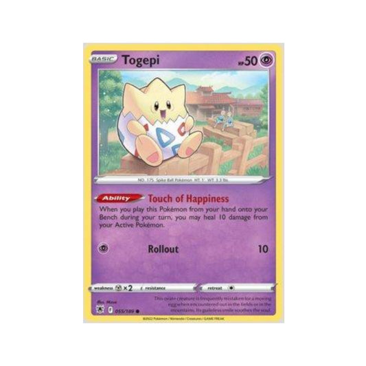 Togepi 055/189 in Portuguese Astral Radiance Pokémon TCG