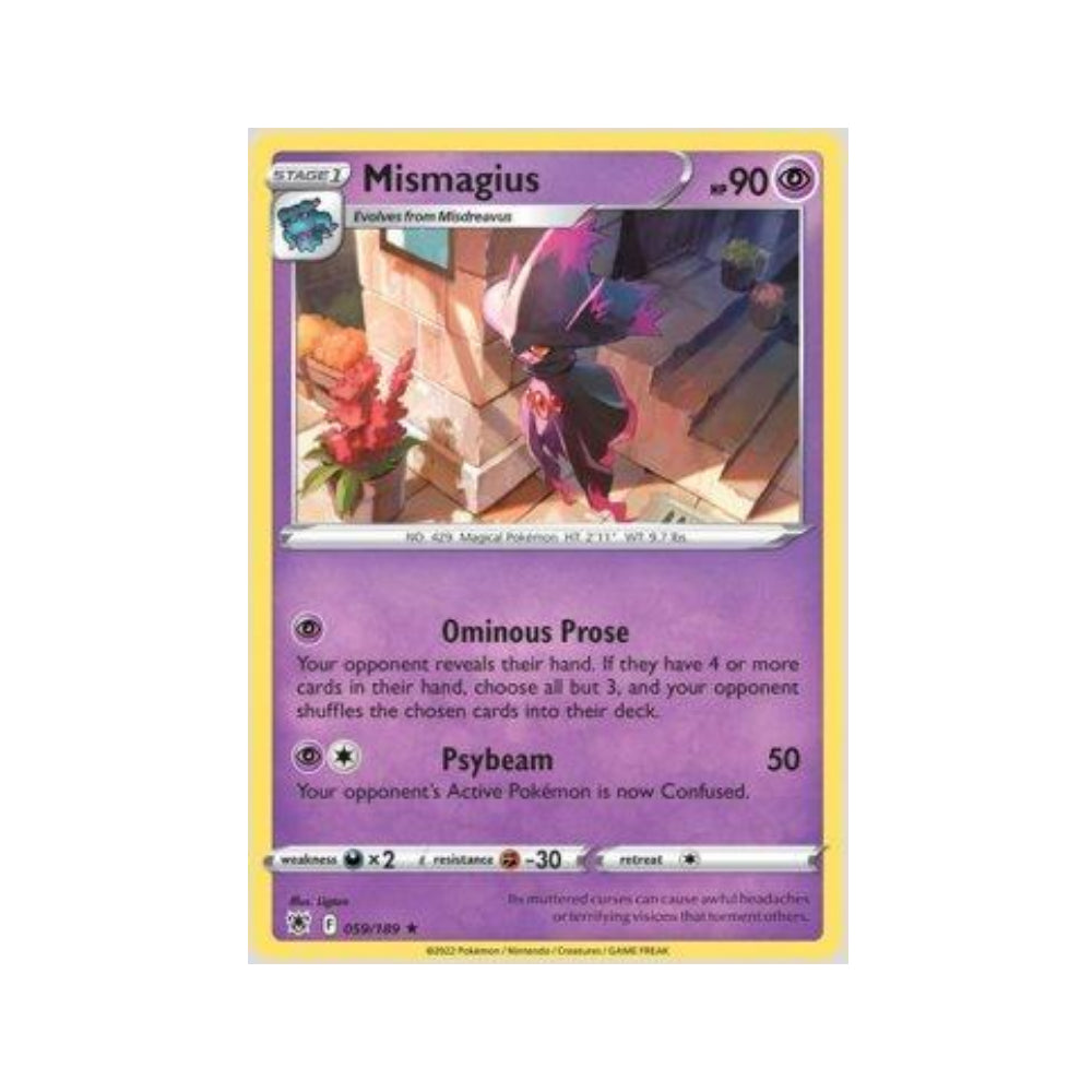 Mismagius 059/189 in Portuguese Astral Radiance Pokémon TCG