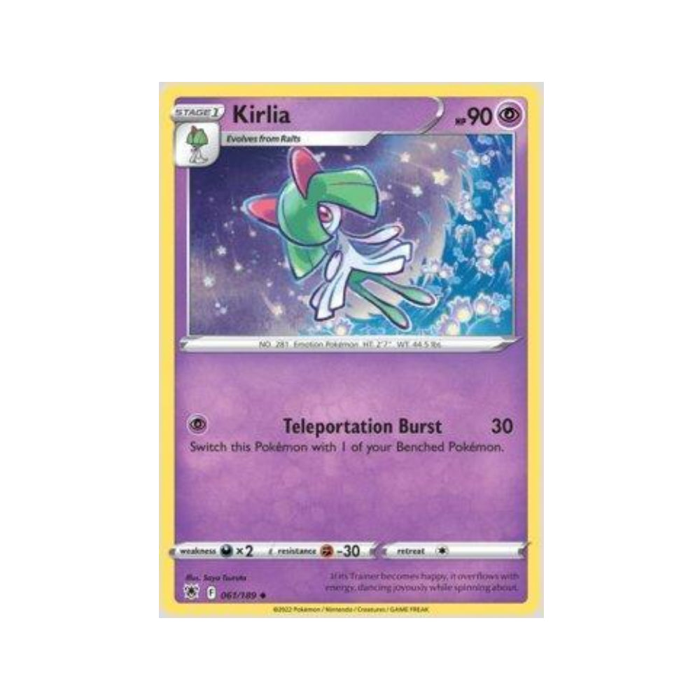 Kirlia 061/189 in Portuguese Astral Radiance Pokémon TCG