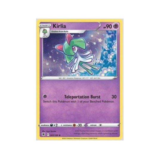 Kirlia 061/189 in Portuguese Astral Radiance Pokémon TCG