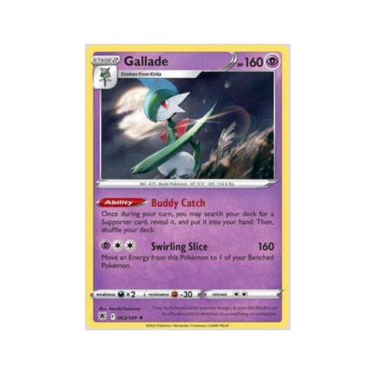 Gallade 062/189 in Portuguese Astral Radiance Pokémon TCG