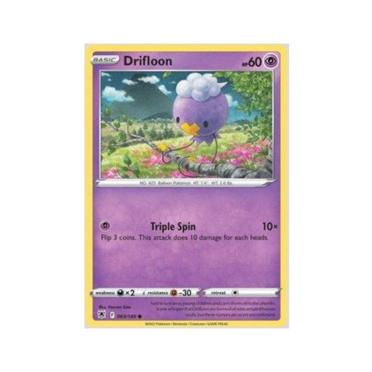 Drifloon 063/189 in Portuguese Astral Radiance Pokémon TCG