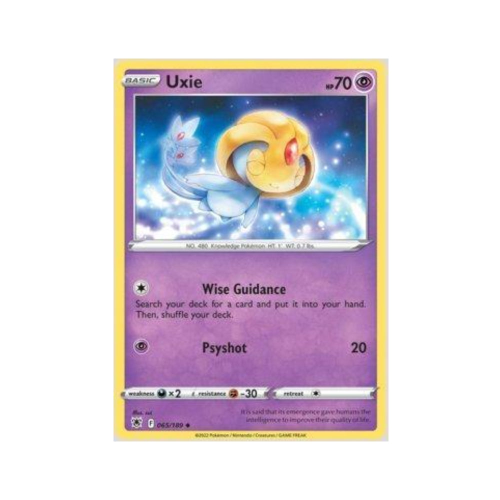 Uxie 065/189 in Portuguese Astral Radiance Pokémon TCG