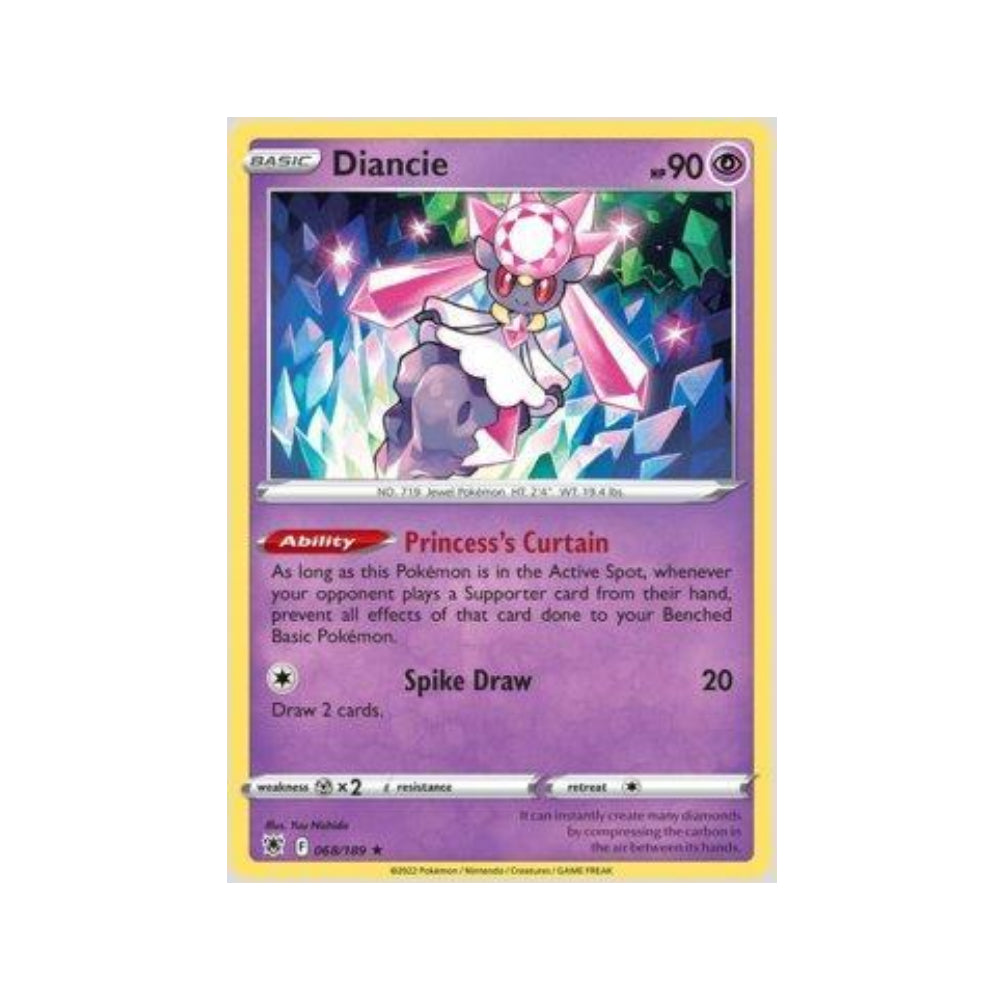 Diancie 068/189 in Portuguese Astral Radiance Pokémon TCG