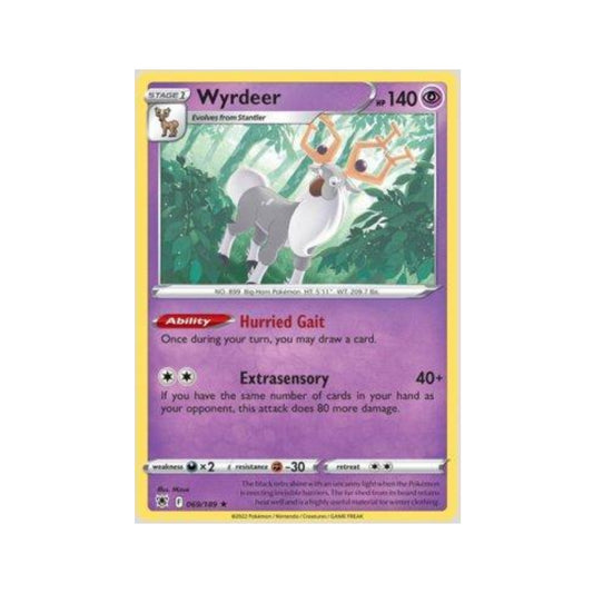 Wyrdeer 069/189 in Portuguese Astral Radiance Pokémon TCG