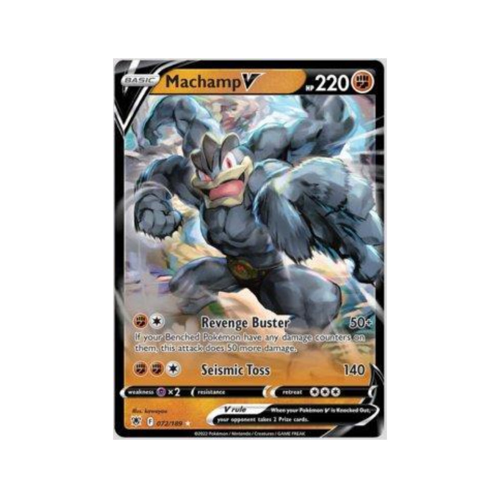 Machamp-V 072/189 in Portuguese Astral Radiance Pokémon TCG