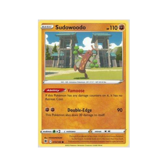 Sudowoodo 074/189 in Portuguese Astral Radiance Pokémon TCG