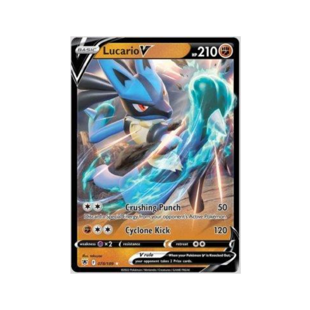 Lucario-V 078/189 in Portuguese Astral Radiance Pokémon TCG