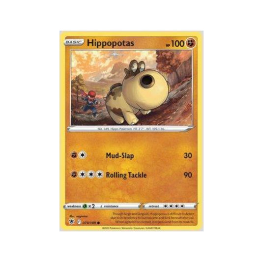 Hippopotas 079/189 in Portuguese Astral Radiance Pokémon TCG