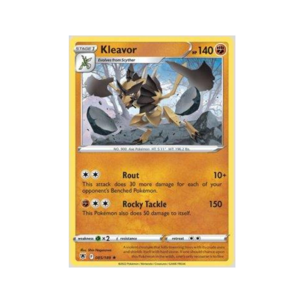 Kleavor 085/189 in Portuguese Astral Radiance Pokémon TCG