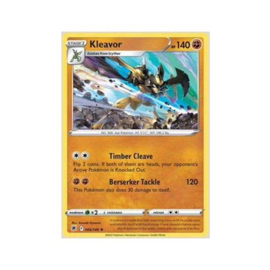 Kleavor 086/189 in Portuguese Astral Radiance Pokémon TCG