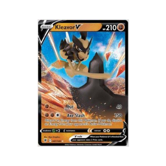 Kleavor-V 087/189 in Portuguese Astral Radiance Pokémon TCG