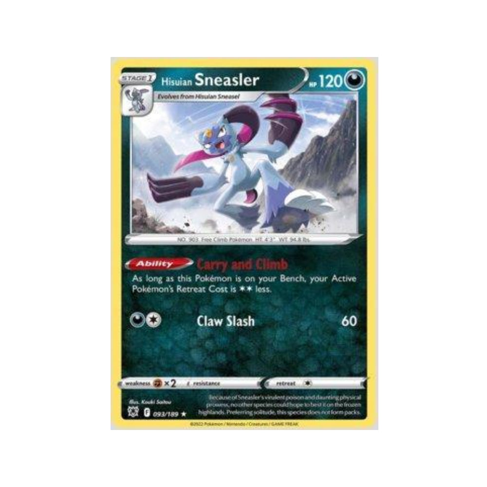 Hisuian Sneasler 093/189 in Portuguese Astral Radiance Pokémon TCG