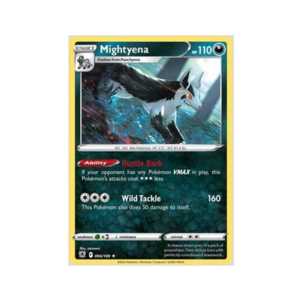 Mightyena 096/189 in Portuguese Astral Radiance Pokémon TCG