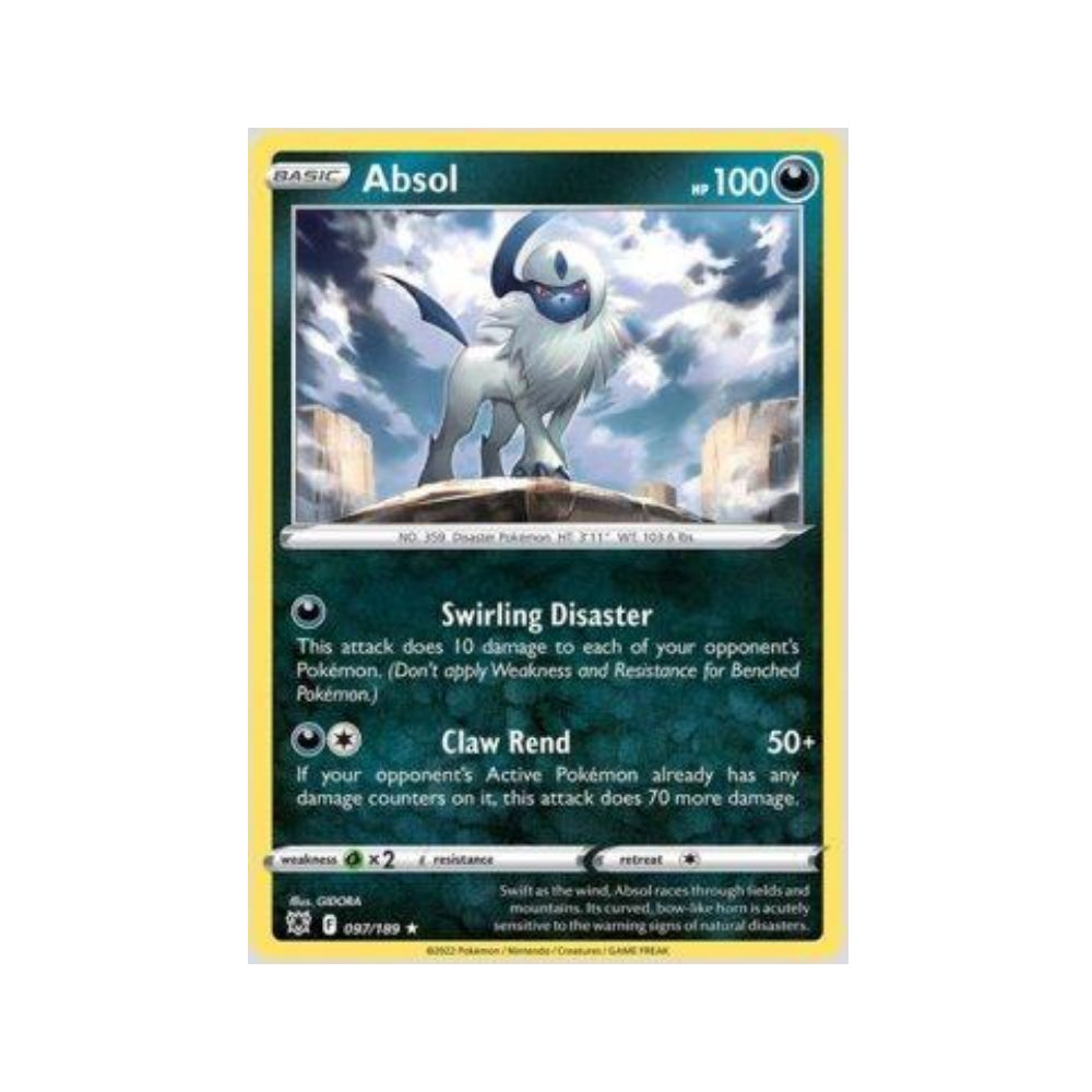 Absol 097/189 in Portuguese Astral Radiance Pokémon TCG