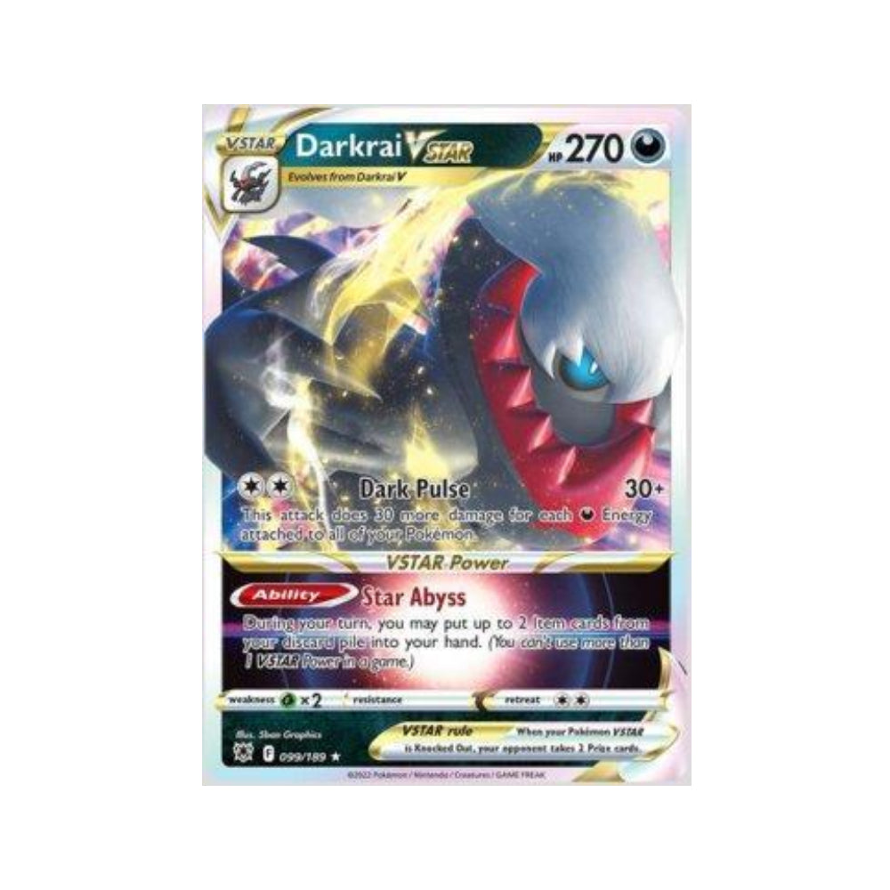 Darkrai-VSTAR 099/189 in Portuguese Astral Radiance Pokémon TCG