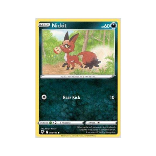 Nickit 103/189 in Portuguese Astral Radiance Pokémon TCG