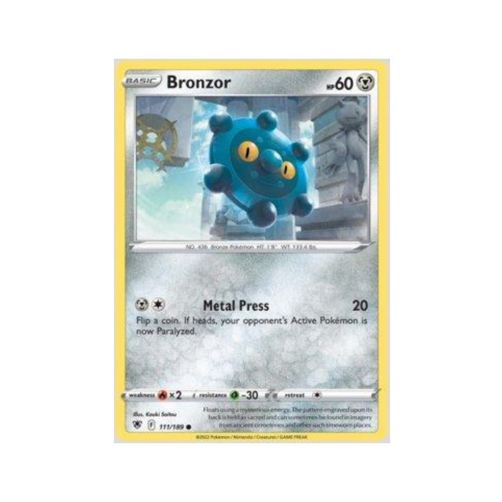 Bronzor 111/189 in Portuguese Astral Radiance Pokémon TCG