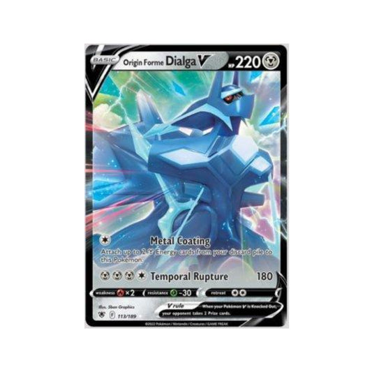 Origin Forme Dialga-V 113/189 in Portuguese Astral Radiance Pokémon TCG