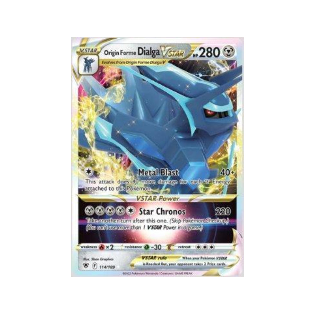 Origin Forme Dialga-VSTAR 114/189 in Portuguese Astral Radiance Pokémon TCG