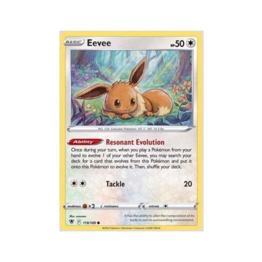 Eevee 119/189 in Portuguese Astral Radiance Pokémon TCG