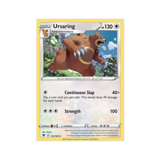 Ursaring 123/189 in Portuguese Astral Radiance Pokémon TCG