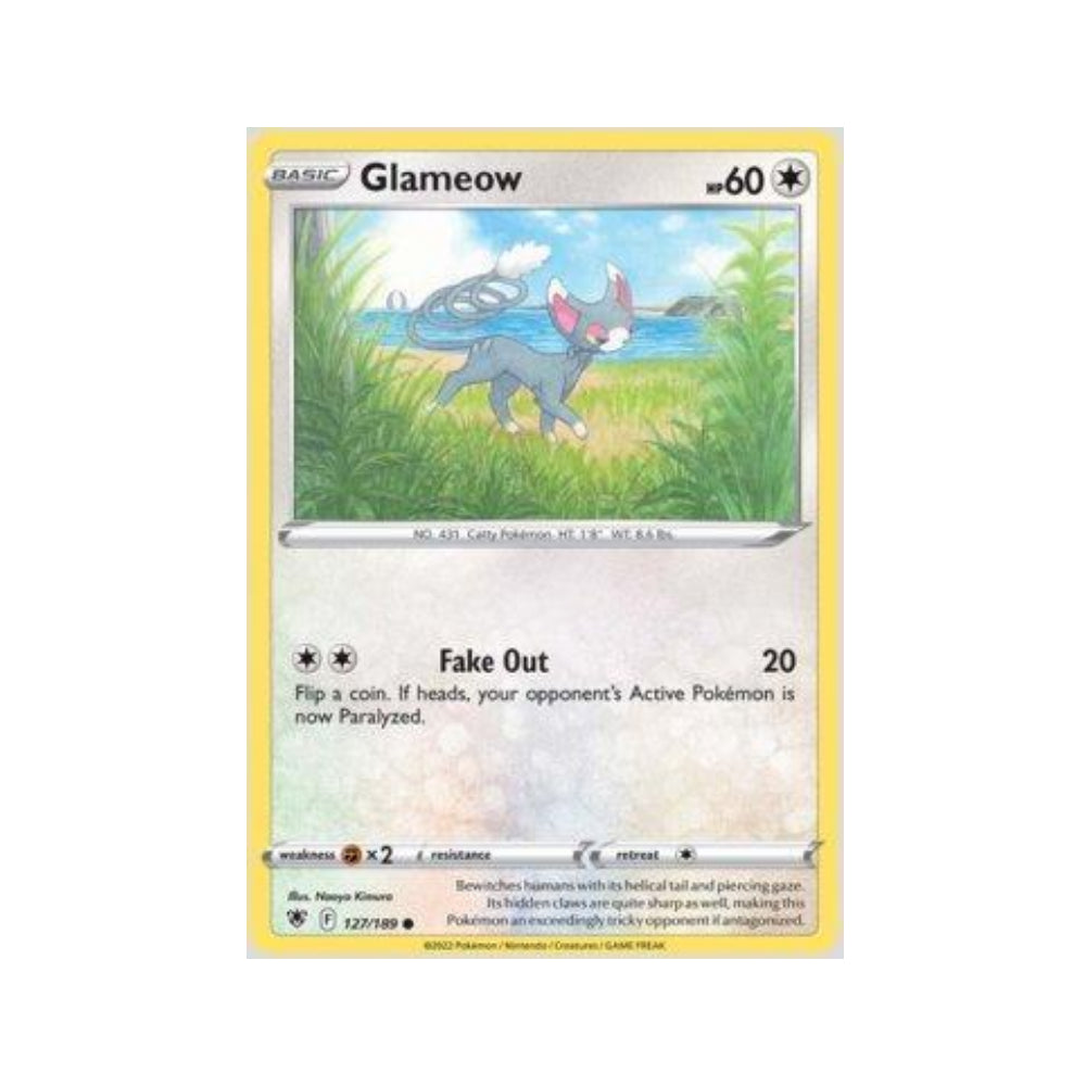 Glameow 127/189 in Portuguese Astral Radiance Pokémon TCG