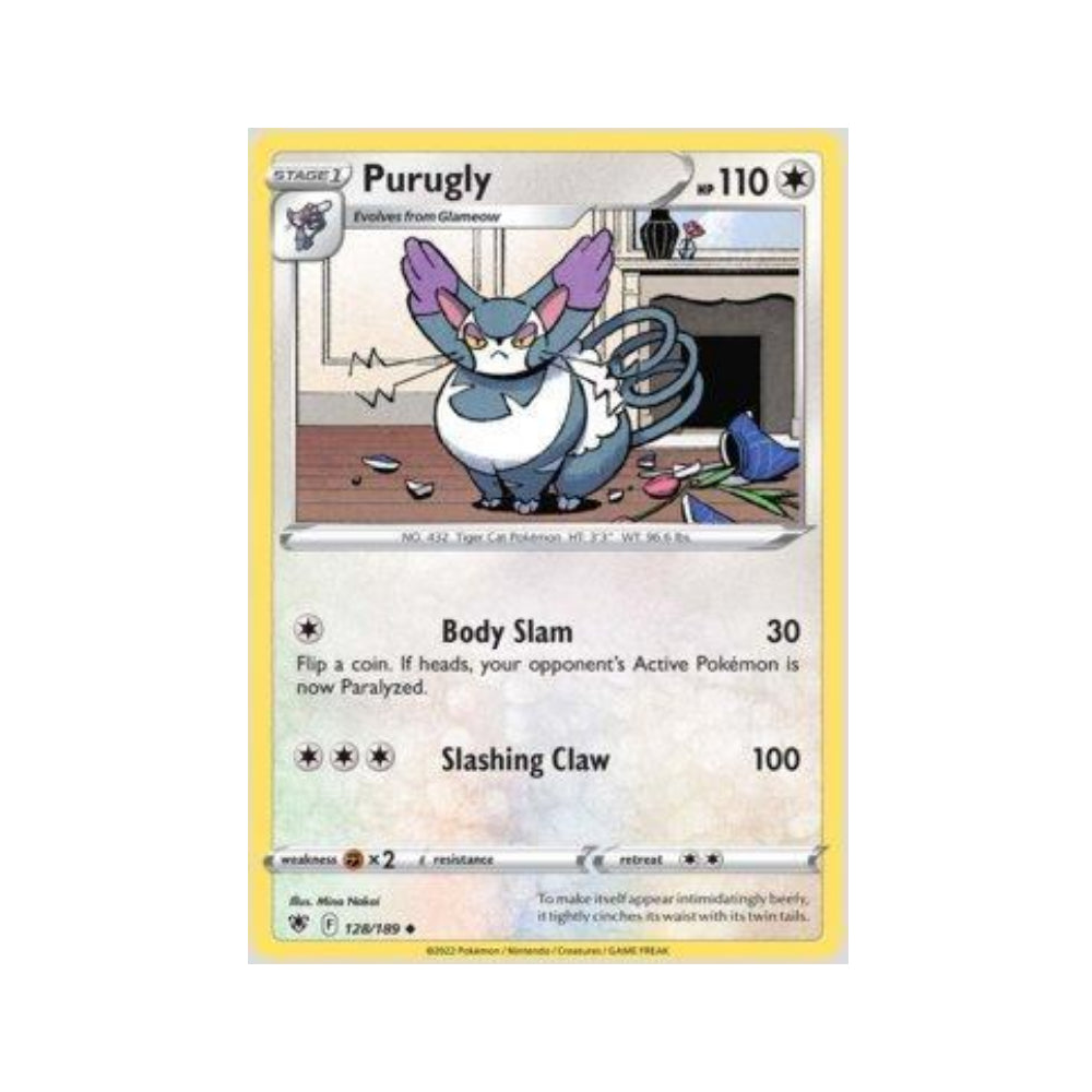 Purugly 128/189 in Portuguese Astral Radiance Pokémon TCG