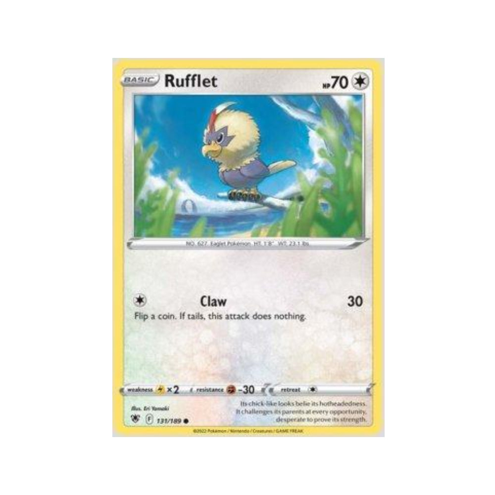 Rufflet 131/189 in Portuguese Astral Radiance Pokémon TCG