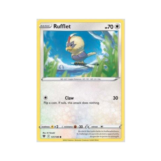 Rufflet 131/189 in Portuguese Astral Radiance Pokémon TCG