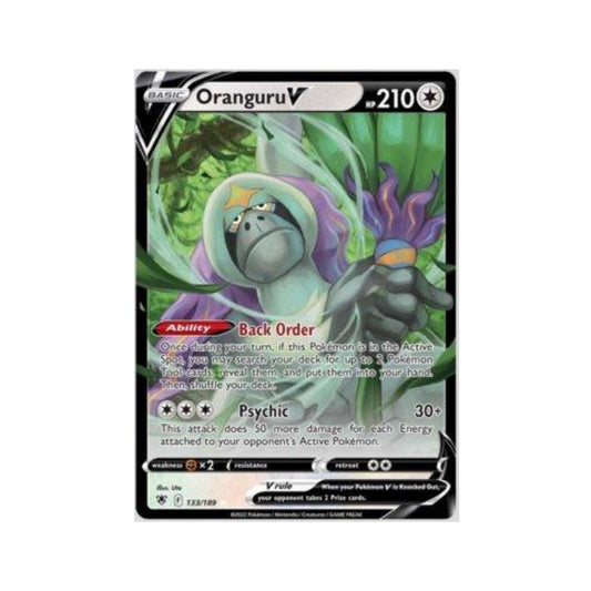 Oranguru-V 133/189 in Portuguese Astral Radiance Pokémon TCG