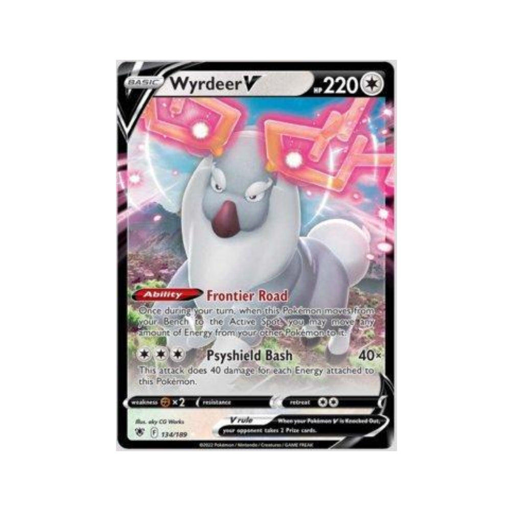 Wyrdeer-V 134/189 in Portuguese Astral Radiance Pokémon TCG