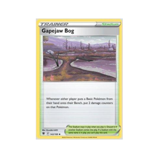 Gapejaw Bog 142/189 in Portuguese Astral Radiance Pokémon TCG