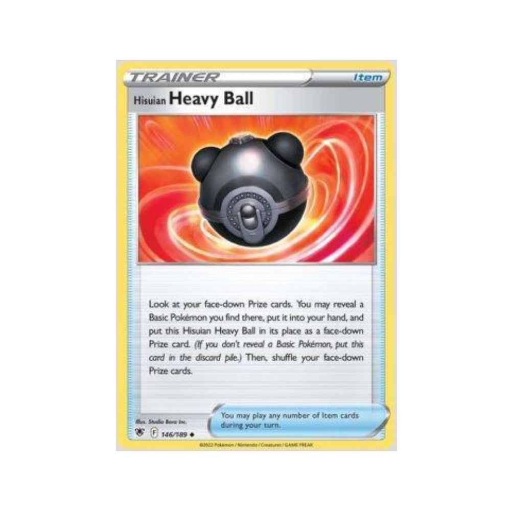 Hisuian Heavy Ball 146/189 in Portuguese Astral Radiance Pokémon TCG