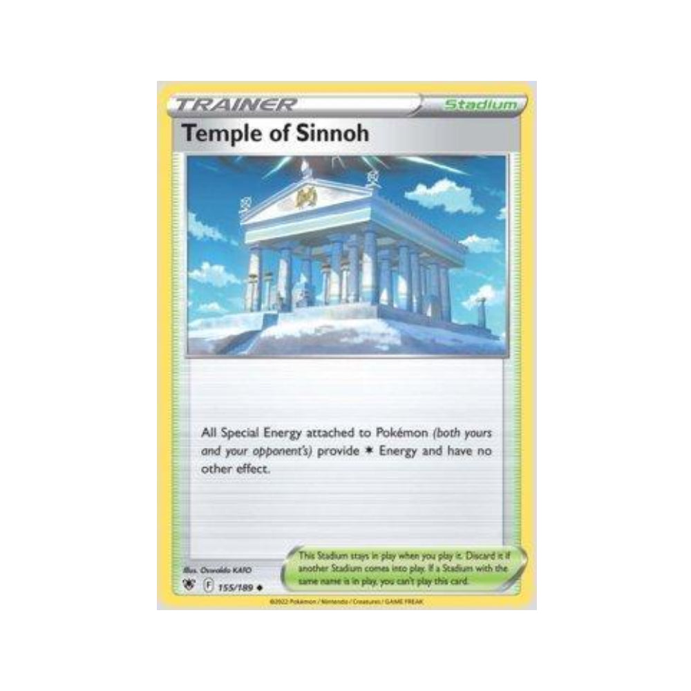 Temple of Sinnoh 155/189 in Portuguese Astral Radiance Pokémon TCG