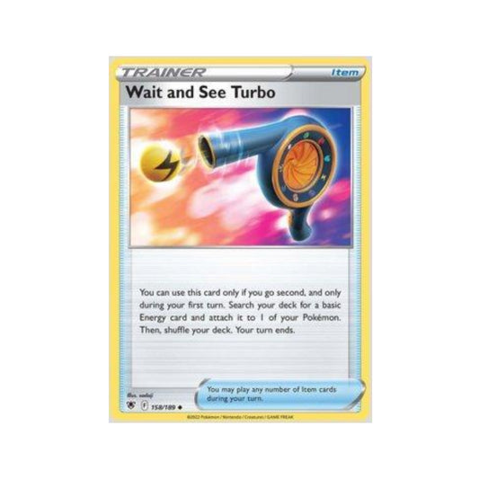 Wait and See Turbo 158/189 in Portuguese Astral Radiance Pokémon TCG