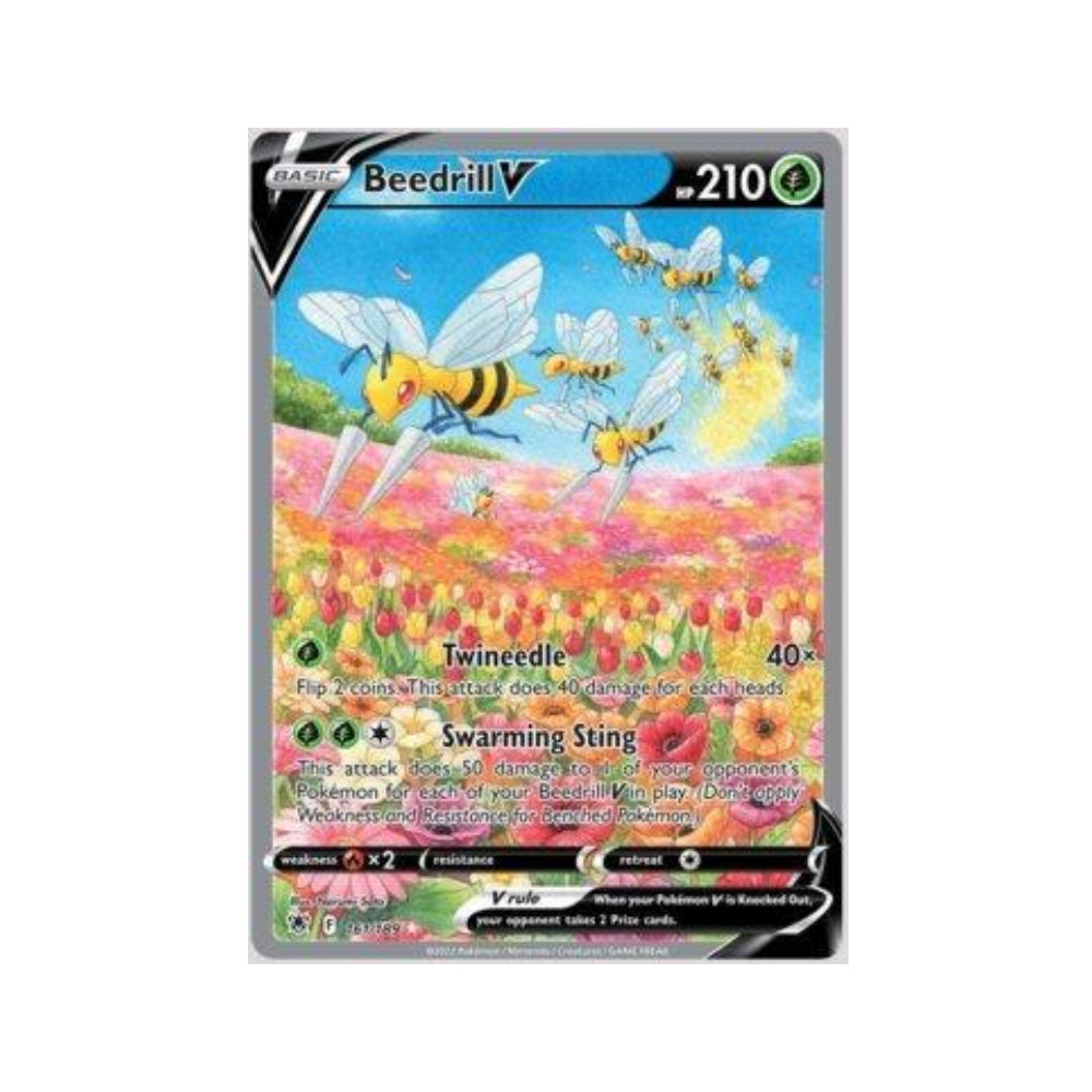 Beedrill-V 161/189 in Portuguese Astral Radiance Pokémon TCG