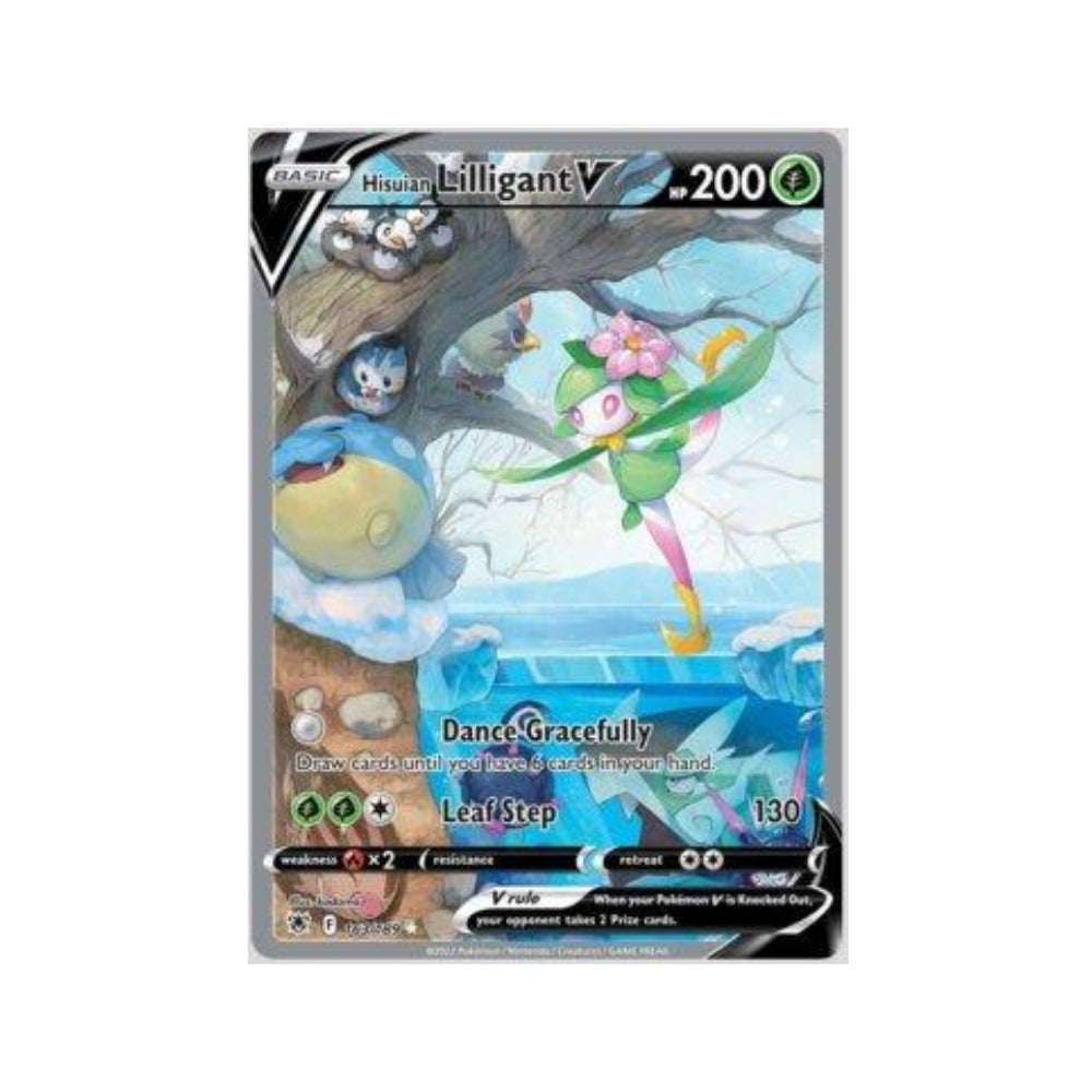 Hisuian Lilligant-V 163/189 in Portuguese Astral Radiance Pokémon TCG